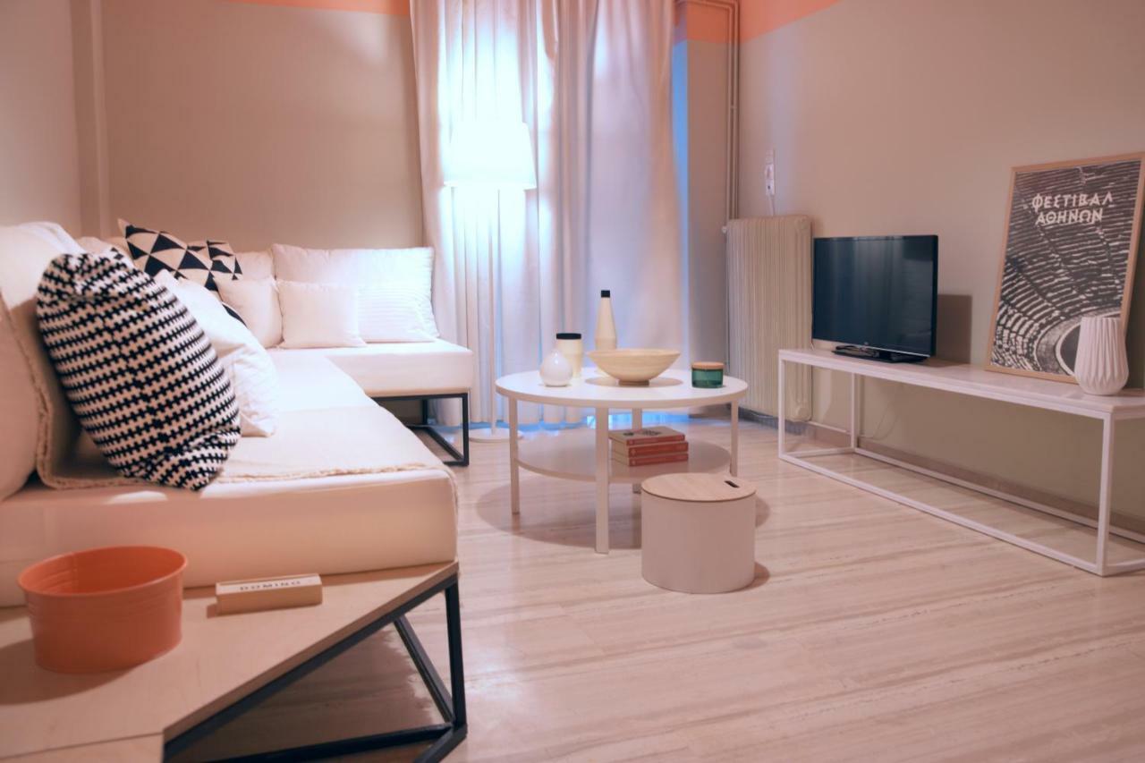 Elegant Coral Apartment Athene Buitenkant foto